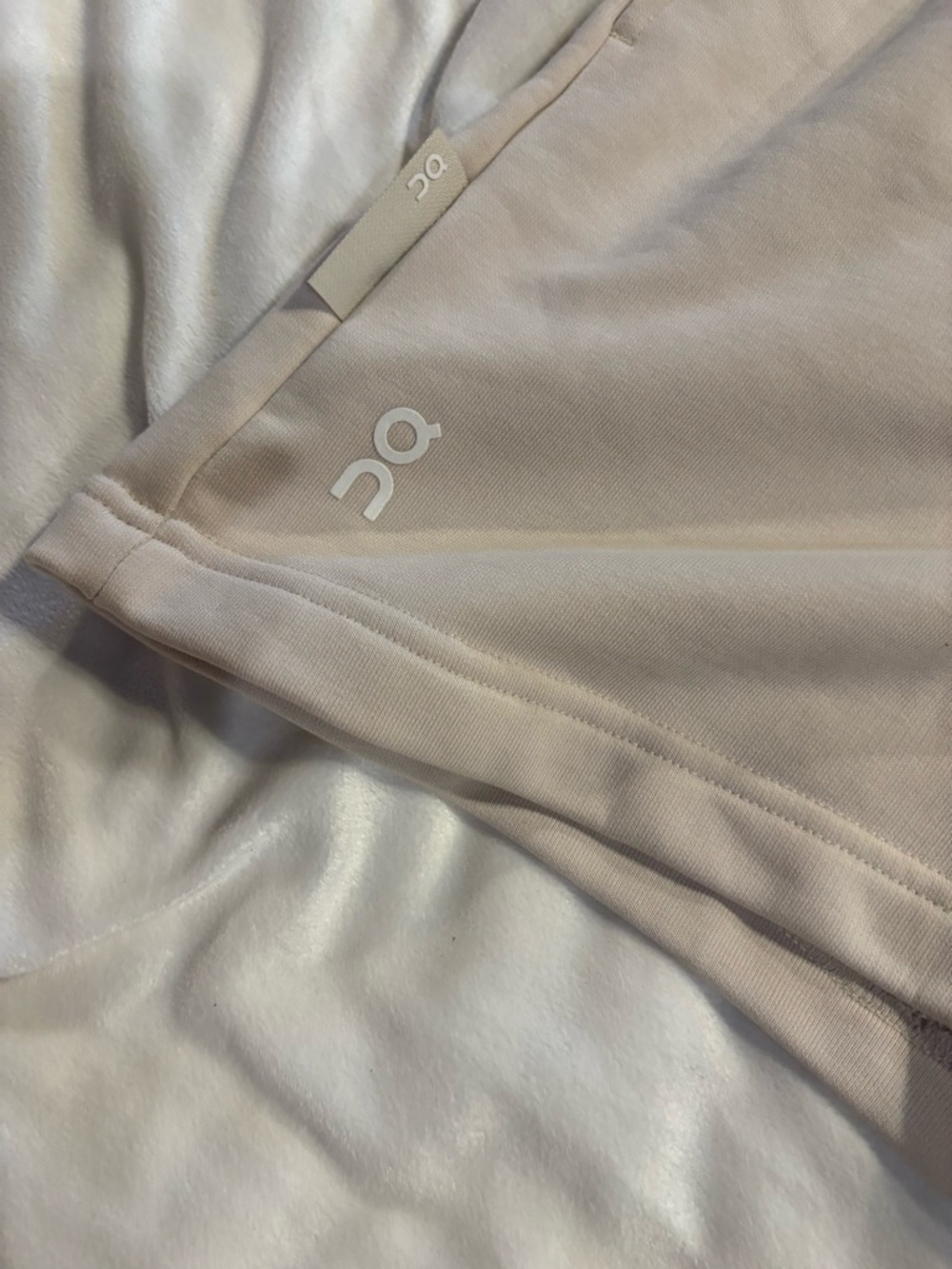 On Running Women's Light Beige Athletic Shorts - Picture 2 of 3